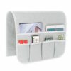 SyMax Sofa Armrest Storage Organizer with 6 Pockets Chair Non-Slip Armchair Caddy for Recliner Remote Holder, TV Control, Cell Phone (Beige)