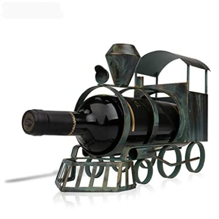 maozi Metal train wine bottle rack wrought iron creative metal wine rack craft wine bottle rack