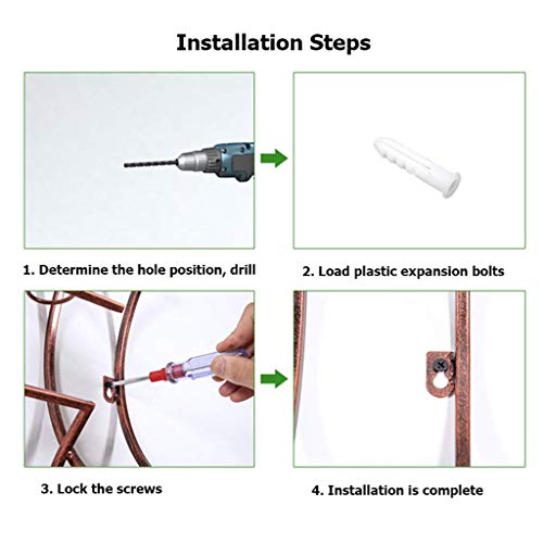 PIBM Stylish Simplicity Wine Rack Metal Wine Rack, Wine Rack for the Kitchen Wine Rack Wall Hanging