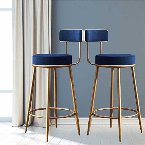 RTYHN Counter Height Bar Stool Bar Stools Set of 2 Breakfast Barstools Height Stool with Backrest Footrest Farmhouse Kitchen Breakfast Bar Stools