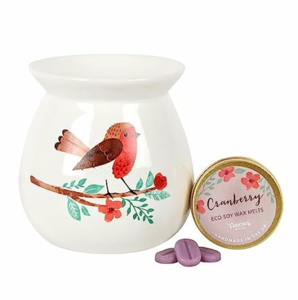 Garden Robin Wax Melt Burner Gift Set