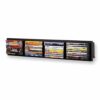You-Have-Space Modern Wall Mount Cd DVD Media Rack Storage Metal Shelf Organizer (Black)