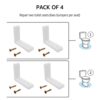 Toilet Seat Bumpers Wobbly Toilet Loo Seat Stabilisers Stop Children Elderly Disabled Slipping Sliding 4 Pack
