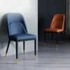 dining chair Kitchen Dining Room Furniture Chairs Faux Matte PU Leather Dining Chairs Set Of 2 Kitchen Living Room Accent Chairs with Upholstered