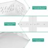 SOULONG 3 Tier Composite Wood Plastic Shoe Rack Storage Organiser White Openwork for Shoes 40 x 23 x 51 cm, White
