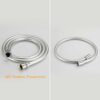GRIFEMA COLUMNAS-G7005 Modern Chrome Shower Riser Rail Mixer, Round Bathroom Shower Tap System with Stainless Hose Pipe, Shower Head and ABS Hand