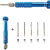 Eyeglass Repair Kit, Glasses Repair Kit with Screws in Assorted Size with 5 in 1 Mini Screwdriver and Tweezer Tool Set for Spectacles Eye Glass S