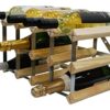 DS Wineware 12 Bottle 4X2 Traditional Wine Rack - Fully Assembled - FSC Certified Natural Pine