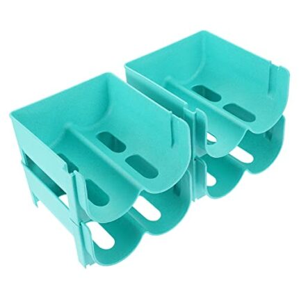 YARNOW Bottle Shelf Organiser Stackable Water Bottle Organizer Bottle Storage Holder Free- Standing Soda Bottle Storage Rack for Kitchen Countert