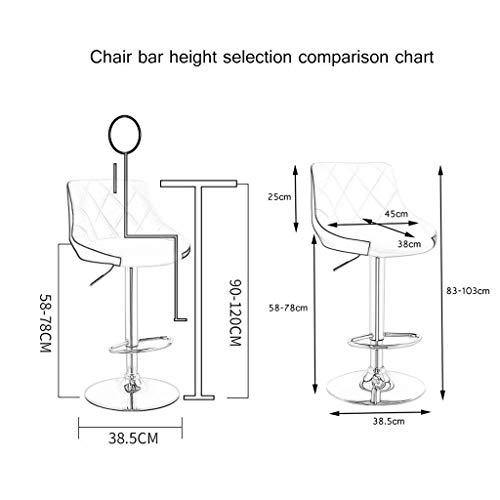 DINGZZ Solid Wood Bar Chair Household High Stool Reception Chair Simplicity Bar Nordic Barstool Backrest Stool Coffee Chair (Color : D)