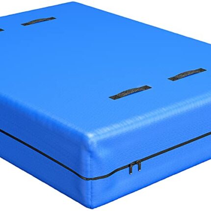Full Mattress Bag for Moving and Storage, Reusable Heavy Duty Tarp Waterproof Full Size Bed Mattress Cover, Zippered Mattress Protector with 8 St