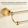 HIGOH Towel Racks, Towel Rail for Bathroom,European-Style Double-Bar Hand Towel Holder,Bath Hand Towel Holder,Bathroom Double Rack,Antique Hangin
