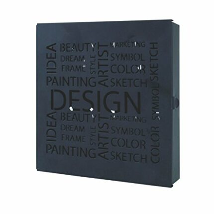 HAKU Möbel key box, metal, black, W 22 x D 5 x H 24 cm