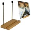 AUXPhome Vinyl Record Storage Holder Album Display Stand Record Organizer, Fits 7 and 12 inch Records or LPs - Display Singles in Stylish Modern
