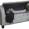Verona Crushed Velvet Window Seat (Grey)