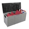 1 Click Buy Outdoor Garden Plastic Storage Utility Chest Cushion Shed Box - Ideal for Outdoor Cushions, Parcels Tools Toys Shed Overflow (290L, B