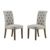 A&B Home Dining Chair, Rubberwood, Dim Gray