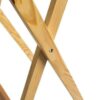 Home Vida Folding Wooden TV Dinner Laptop Snack Table, Natural