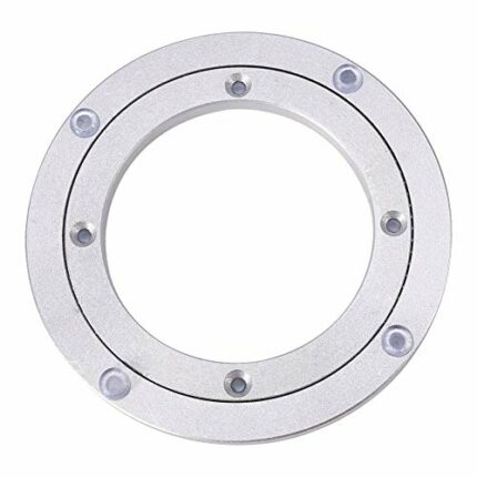 Heavy Duty Aluminium Alloy Rotating Bearing Lazy Susan Turntable Round Dining Table Smooth Swivel Plate(6 inch)