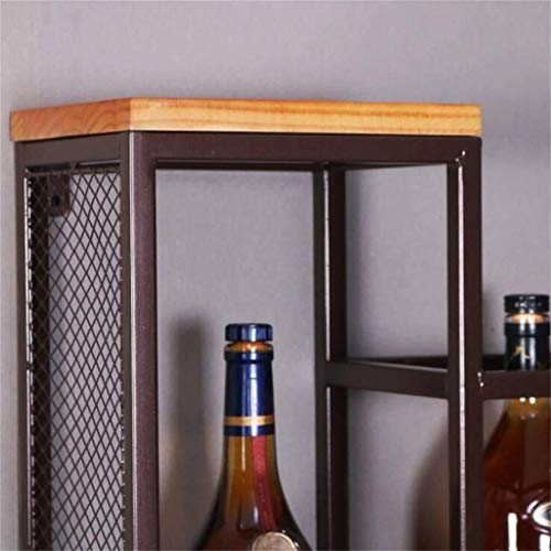 ULAINE Wine Racks Kitchen Bar Unit Storage Shelves Wall Holder, Wine Bottle and Glass Holder, Wall-Mounted Wine Goblet Stemware Holder - Metal Wr