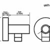 Aothpher 60cm (Arm-53cm + Base-7cm) Wall Mounted Stainless Steel Shower arms for Fixed Shower Heads with Copper Holder (Stainless_Steel, 53cm)