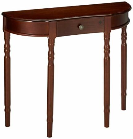 Frenchi Furniture Table, Wood, Mahogany, 11.62 in x 29.12 in x 36.05 in