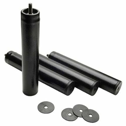 Wolfpack 5110110 Set of Bedstead Legs 27 cm 4 Round Tubes , Diameter 5 cm