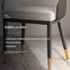 dining chair Kitchen Dining Room Furniture Chairs Faux Leather Dining Chairs Set Of 4 Water Proof PU Leather With Metal Legs Reception Chair for