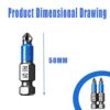 12Pcs Magnetic Impact Screwdriver Driver Bits Set, Impact Driver Bits Magnetic Screwdriver Bits Pz2 Impact Driver Bits, Screw Bits for Cordless D