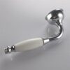 Brass Shower Head Traditional Victorian Style Handheld Shower Sprayer Chrome Polished