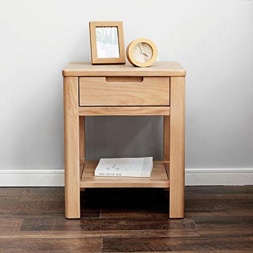JYDQM Solid Wood Bedside Cabinet Nordic Economy Bedside Storage Cabinet, Minimalist Single Drawer Bedroom Minimalist Cabinet