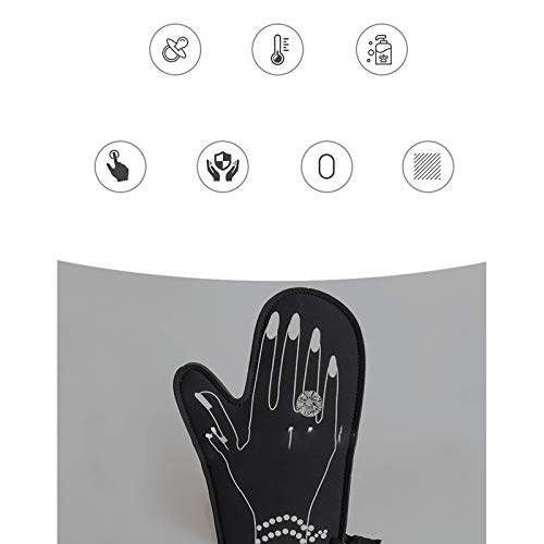 ALREMO HUANGXING - Oven Gloves, Diving Material Heat Resistant to 446 °F Oven Mitts, Unique Shape, for Cooking, Baking, Barbebue Potholder, Non-S