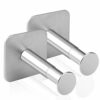 Geekria Extensible Headphone Wall Mount, Stainless Steel Stick-On with 3M Adhesive Hooks Under Desk, Stick on Smooth Wall, Dual Headset Hanger Mo