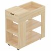 CZDYUF Square Simple Small Household Bedside Cabinet, Mobile Sofa Home Furniture Coffee Table