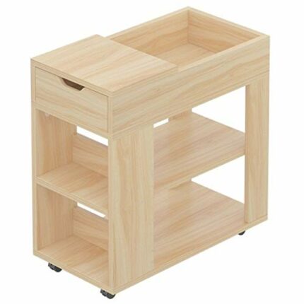 CZDYUF Square Simple Small Household Bedside Cabinet, Mobile Sofa Home Furniture Coffee Table