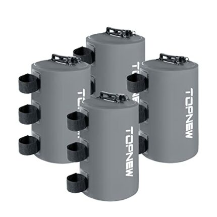 TOPNEW Canopy Water Weight Bag, 132 LBS Water Tent Weights Set of 4 Leg Weights for Pop Up Canopy, Canopies,Tent, Gazebo, Gray