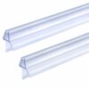 Shower Door Seal Strip 2 x 80 cm for 4mm/5mm/6mm Glass Thickness Shower Screen Seal Strip Covers up to 12mm Gap Replacement Shower Door Bottom Se