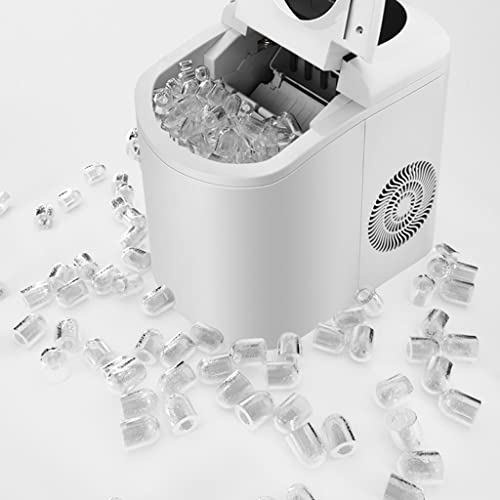 RJJ Small Household Ice Maker Literary Fresh White Dormitory Mini 15kg Ice Cube Maker