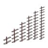KEppd Wine Rack Wall Mounted - Wall-Mounted Wine Rack | 2/4/6/8/10/12 Bottles | Metal Wine Rack | Elegant Kitchen, Restaurant, Bar or Wine Cellar