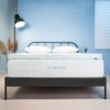 subrtex 3 Inch Double Memory Foam Mattress Topper Cooling Pad Removable with Fitted Washable Bamboo Cover (135x190x7.5cm),White