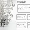 12 Pcs 3D Flower Venus Hanging Room Divider Panel, 14"x12" Screen Panels High Density Polyester Fiber Board Cut Room Partition Home Decoration (P