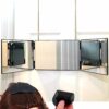 360 Mirror for Haircuts for Men & Women - 3 Way Mirror for Braiding Hair Shaving and Makeup - Barber Mirror Self Cut Trifold & Hair Grippers Set