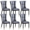 dining chair Kitchen Dining Room Furniture Chairs Modern Dining Chairs Set Of 6 Kitchen Living Room Side Chairs with Soft PU Leather Cushion Seat