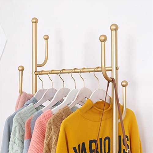 LUKEO Removable coat rack home hanger Nordic floor rack with storage coat rack (Color : D, Size
