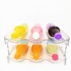 YTHAHTY Water Bottle Organizer, Stackable Water Bottle Storage Rack for Kitchen Cabinet, Fridge, Pantry,4 Pack Acrylic Water Bottle Holder, Wine/