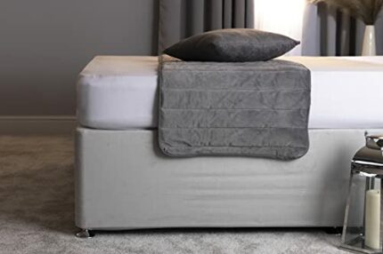 Belledorm 19" Extra Deep Base Wrap Valance Sheet - Transforms a drab looking bed base divan - Luxury Faux Suede (Cloud, Double)