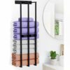 Towel Storage,Towel rail wall mounted, 75cm Bathroom Towel Holder Can Hold 6 Large Bath Sheets, 3 Bar Rail Bath Towel Racks, Bathroom Storage Rac