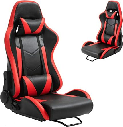 Dardoo Ergonomic Racing Seat Red Sim Racing Seat for Racing Simulator Cockpit Video Game Seat With Lumbar Support
