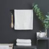 Towel Rack for Bathroom: Bath Towel Holder Wall Mounted - Matte Black Towel Bar Rod with 2 Towel Hooks 17-Inch … B0BYCGV61J