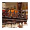 EYLINK Bar wine glass rack, hanging upside down front iron racks, lighted ceiling stemware rack, wine rack wine cabinet (Color : Black, Size : 12
